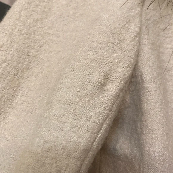 Ann Taylor Luxurious Cream Wool Blend Jacket - Picture 8 of 8